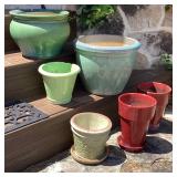 6 Ceramic & Terracotta Flower Pots