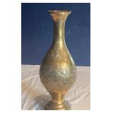 19th-Century Indo-Persian Brass & Copper Vase