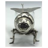 Godinger Silver-Plated Bee-Themed Honey Jar with S