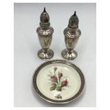 Rosenthal Bahnhof Selb Trinket Dish & Silver Salt