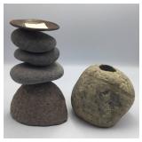Lagoon Ceramics Rock Sculpture & Vase
