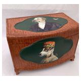 Jody Z Designs Wooden Dog Chest, 18 x 12 x 12-1/2