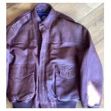 Willis & Geiger Leather Bomber Jacket Mens Large