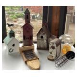 7 Bird Feeders & 1 Wasp Trap