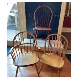 Cream Jute-Cotton Bench & 3 Assorted Chairs