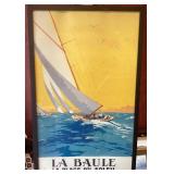 La Baule La Plage Du Soleil Poster by ALO, Framed