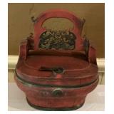 Late 19th Century Qing Dynasty Chinese Red Lacquer