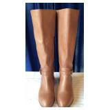 J. Jill Patience Faux Leather Brown Knee-High Boot