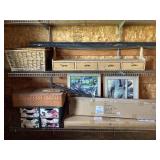Contents of Shelves Including Soccer Goals in Box