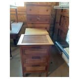 Wooden Bamboo-Style 3-Drawer Chest, Wood Drawers W