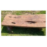 Vintage Reclaimed Slab Table or Bench with Natural