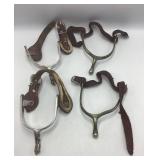 Crockett Aluminum Western Spurs & U.S. WWI Cavalry