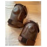 Polo Gear by Saddle Maker Brown Leather Knee Guard