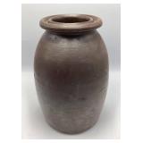Brown Earthenware Pot 8-1/2 ins. Tall