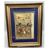 Prasadi Collage Photo-Collage On Gold Leaf