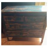 Rustic Solid Wood Dresser Distressed Turquoise
