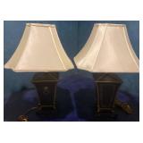 Chelsea House Tin Table Lamps with Lion Head Mount