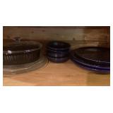 Fiesta Cobalt Blue Bowls & Pyrex Oval Casserole Di