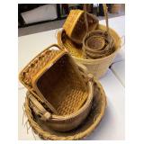 Wicker & Bamboo Baskets, Various Styles