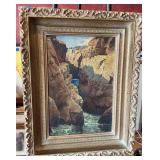 Kervorkian Signed Oil on Canvas Landscape