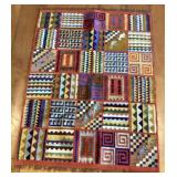 Tunisian Gafsa Hand-Woven Patchwork Kilim Rug