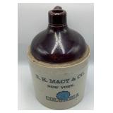 R.H. Macy & Co. New York Stoneware Advertising Jug