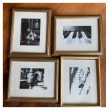 Lot of 4 framed artist signed photos