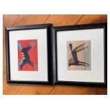 Pair of Framed Gabriella Denton Prints