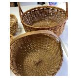 Farmhouse Set of 4 Woven Wicker Baskets