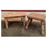 Wooden Stools in Varying Sizes