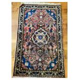 Vintage Turkish Hand-Knotted 21-1/2 x 37 ins. Rug