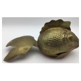 Brass Fish-Shaped Box Made in Hong Kong