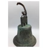 1810 Cast Bronze Bell With Decorative Relief