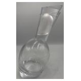 Nambe Crystal Decanter with Frosted Measuring Stop