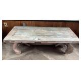 Indian Takhat Coffee Table Repurposed from Antique