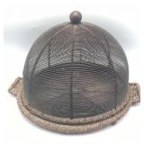 Vintage Food Platter With Metal Cover 11 ins. x 8