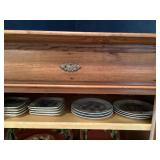 8 Italian 5.5 ins. Square Dishes & 6 Vintage Apoll