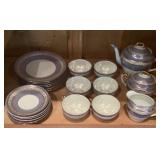 Noritake China Tea Set with Sandwich Plates