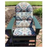 Durable Green HDPE Plastic Adirondack Chair with C