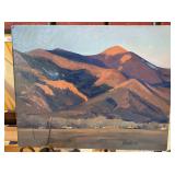 Tim Deibler Taos Dusk Painting on Artist Board