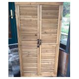 MCombo Wooden Outdoor Storage Shed with Shelves