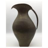 Large Italian Stamped Brass Pitcher