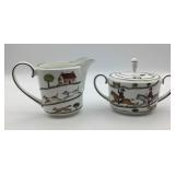 Wedgewood Fox Hunting Scene Bone China Set