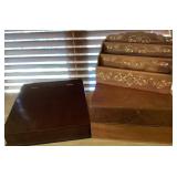Bombay Co. Lap Desk, Levenger Writing Box & Floral