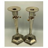 Pottery Barn Silver-Plated Candle Holders