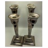 Pollew Barn Silver-Plated 3-Light Candelabras
