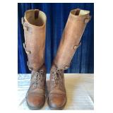 WWI Era Leather Trench Boots Capt. Elliot Perritt