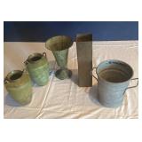5-Piece Lot: Brass, Copper & Galvanized Steel Item