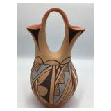 Chinana Jemez Hand Painted Polychrome Wedding Vase