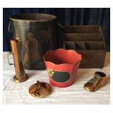 Hand Painted Can and Decorative Items